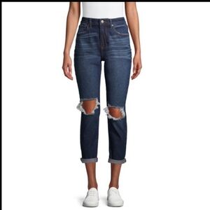 💖High Rise 5 Pocket Distressed Jeans Sz 13 NWOT
